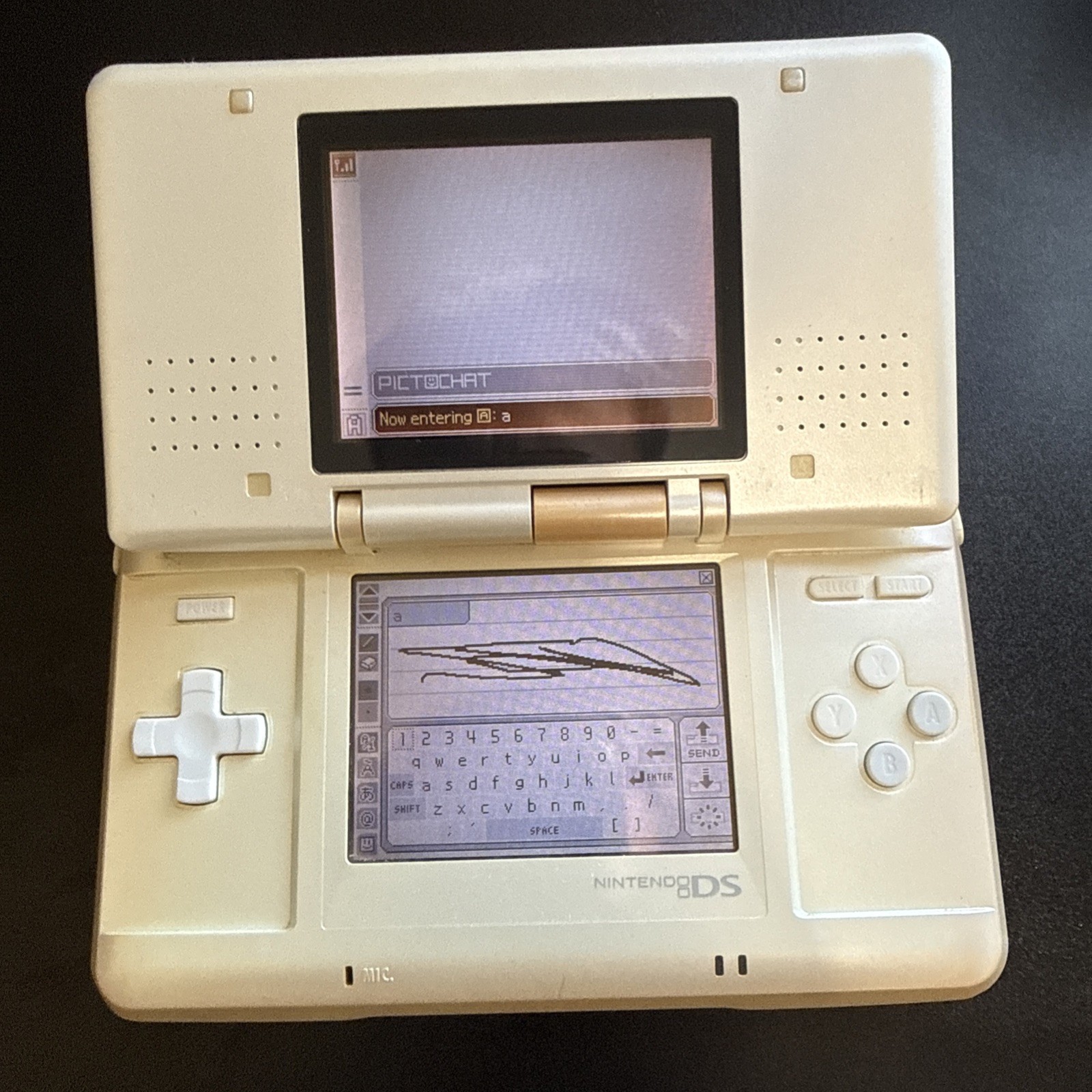 Nintendo DS White Handheld System – Good Condition! – TESTED AND WORKING