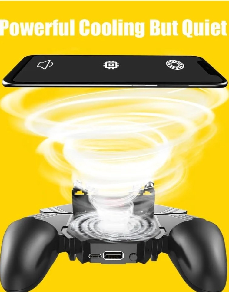 PUBG Mobile Controller Mikirini with Phone Cooler 4000mAh Battery