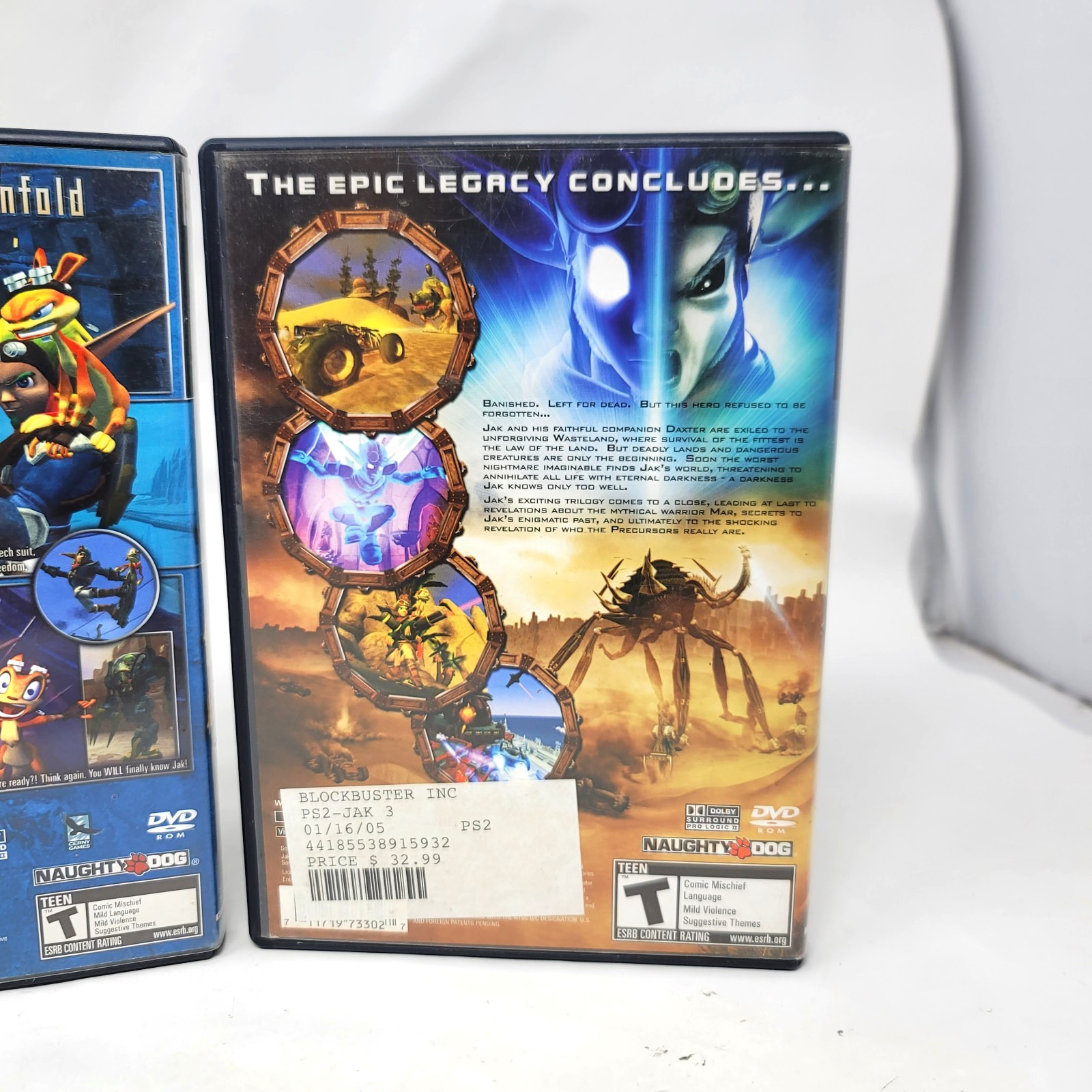 Jak and Daxter, Jak II, Jak 3 PS2 (Sony PlayStation 2, 2003) Tested Working