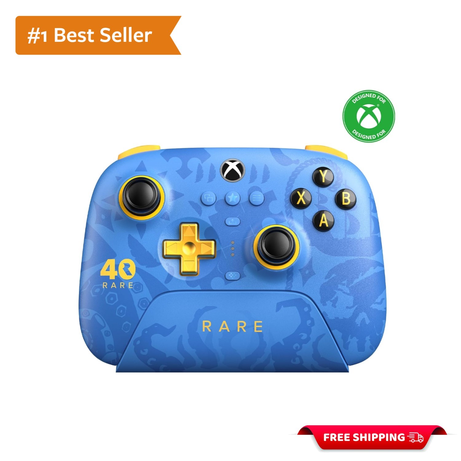 Rare 40th Anniversary Bluetooth Wireless Xbox Controller with Pro Back Buttons