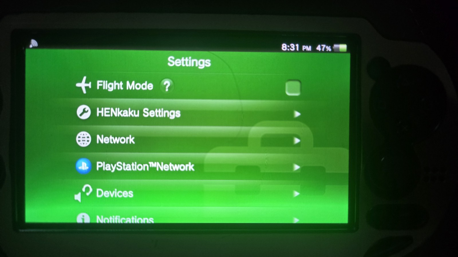Sony PlayStation Vita PCH-1001 OLED with Homebrew