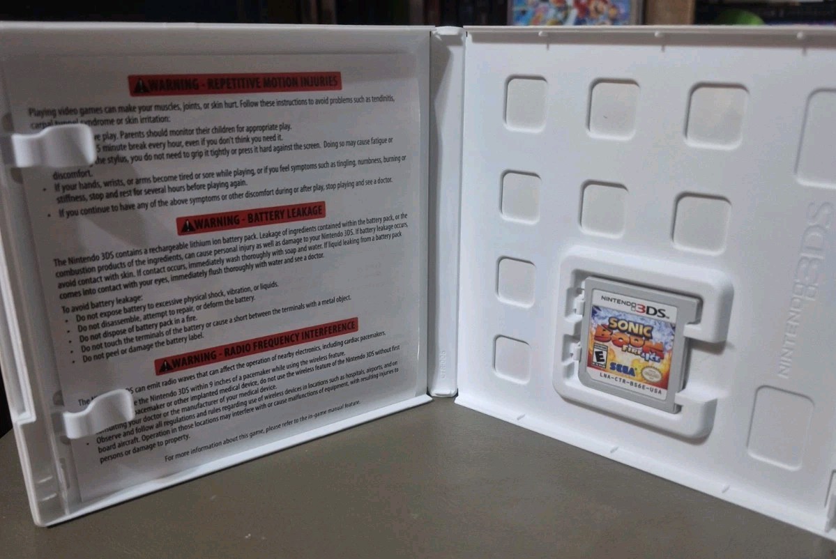 Sonic Boom: Fire & Ice — Launch Edition (Nintendo 3DS, 2016) TESTED AND WORKING