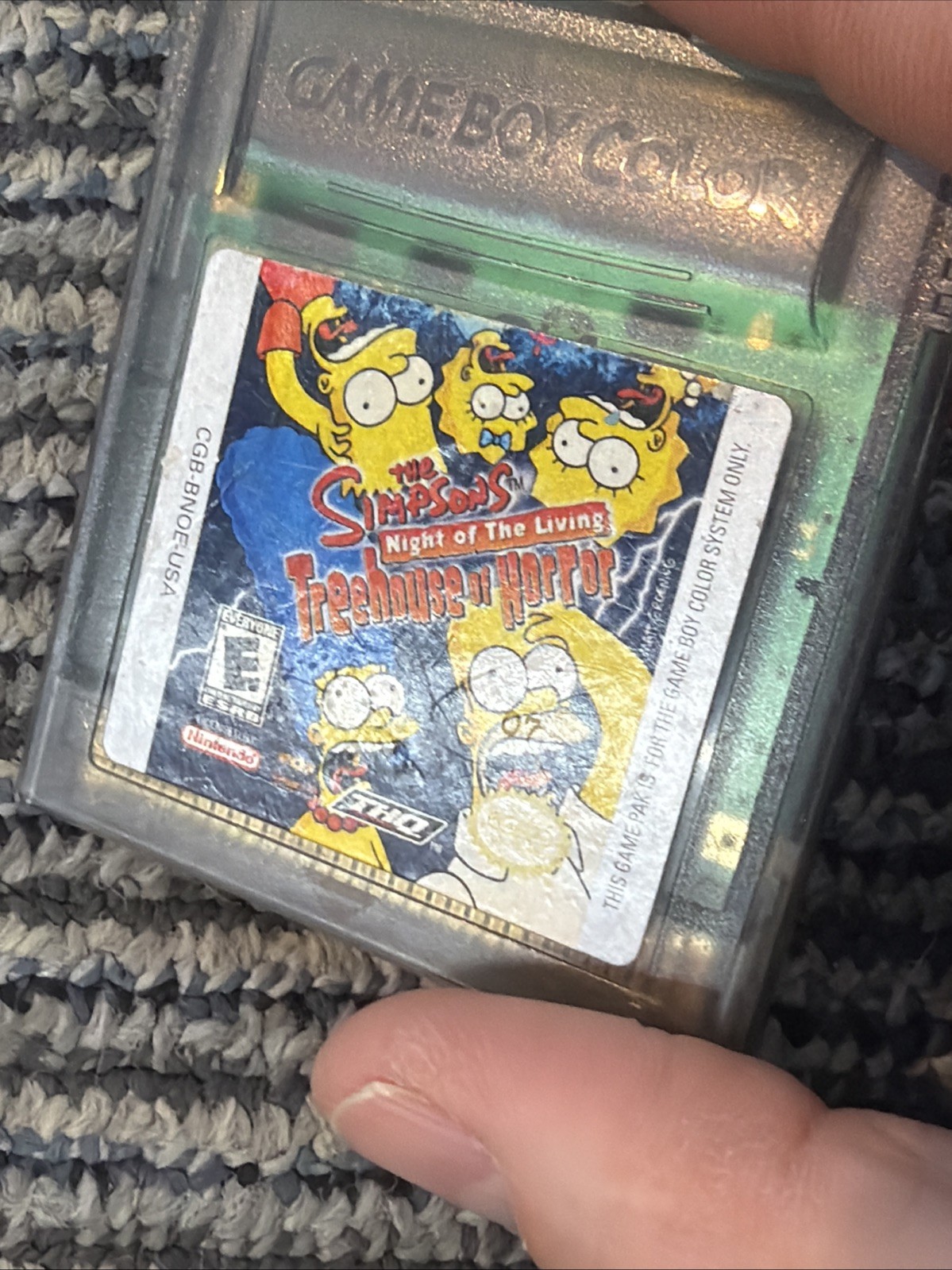 The Simpsons Night of the Living Treehouse of Horror Nintendo Game Boy Color