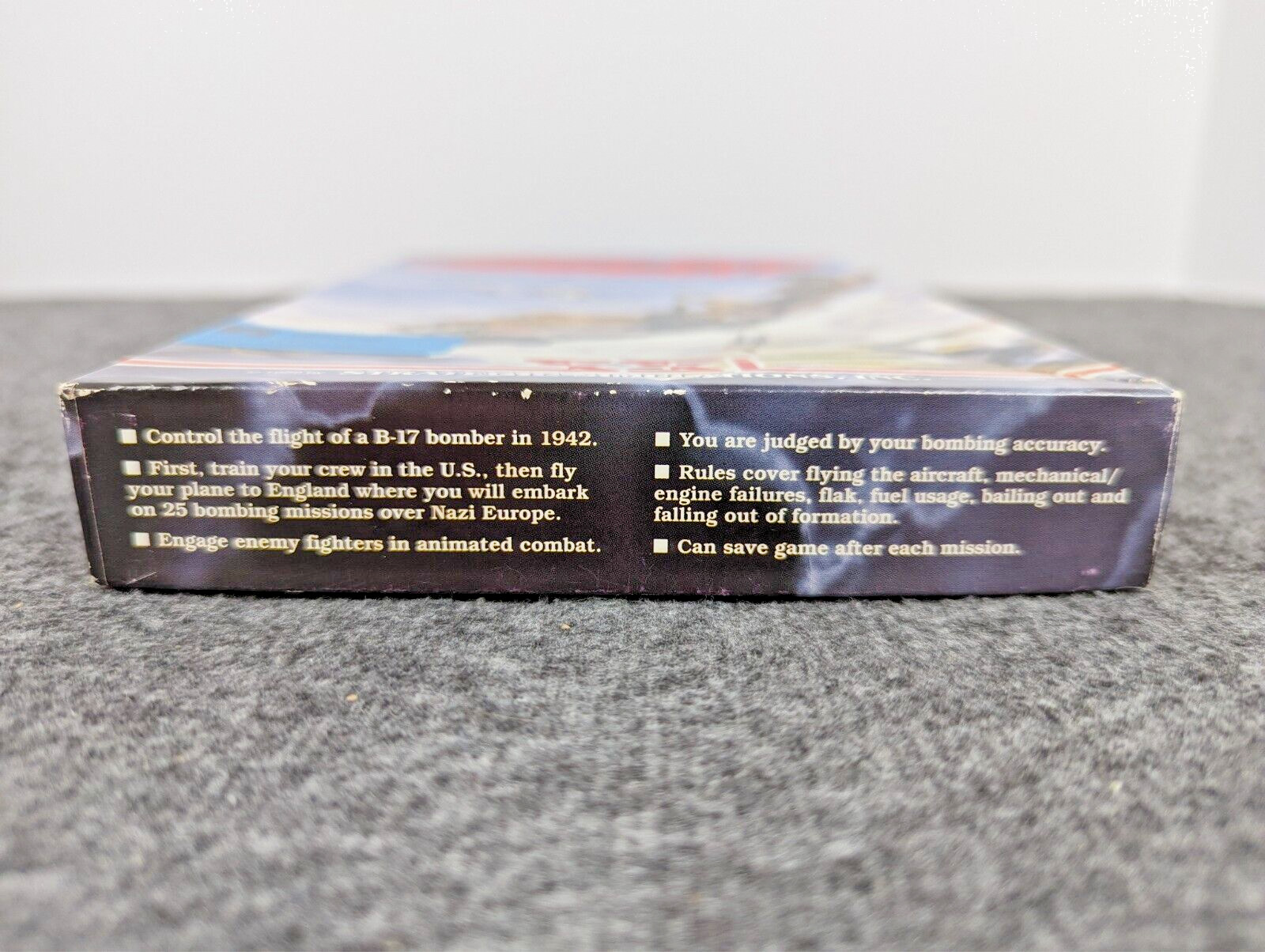 First Over Germany IBM PC 5 1/4 Disk 306th Bomb Group Simulator PC Game 1988 EUC