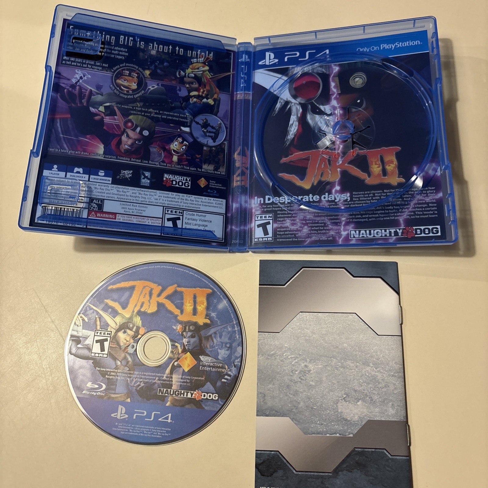 PS4 LIMITED RUN JAK AND DAXTER THE PRECURSOR LEGACY, JAK II, & JAK 3 GAME LOT