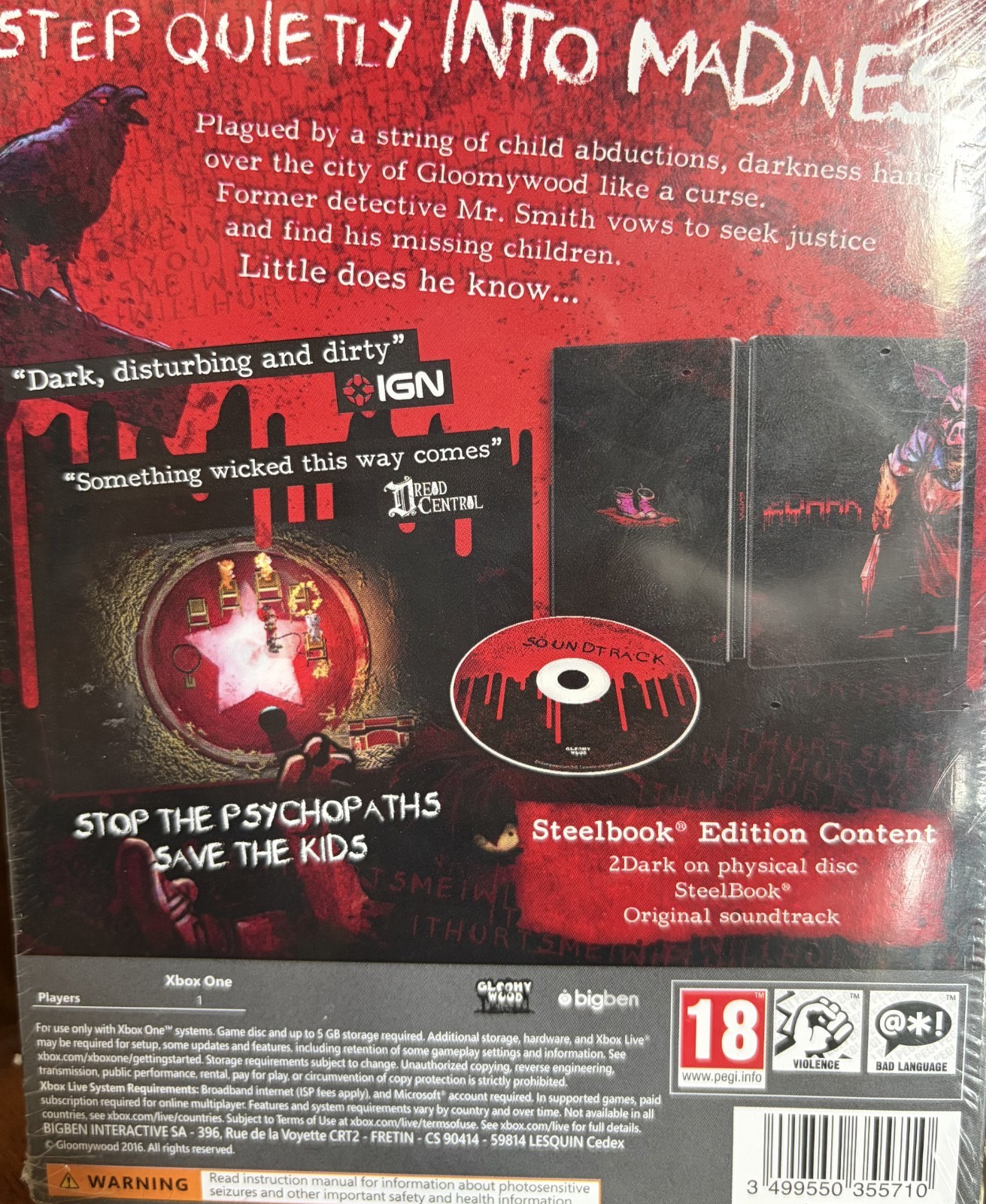 2Dark Steelbook Edition NEW and SEALED for Xbox One