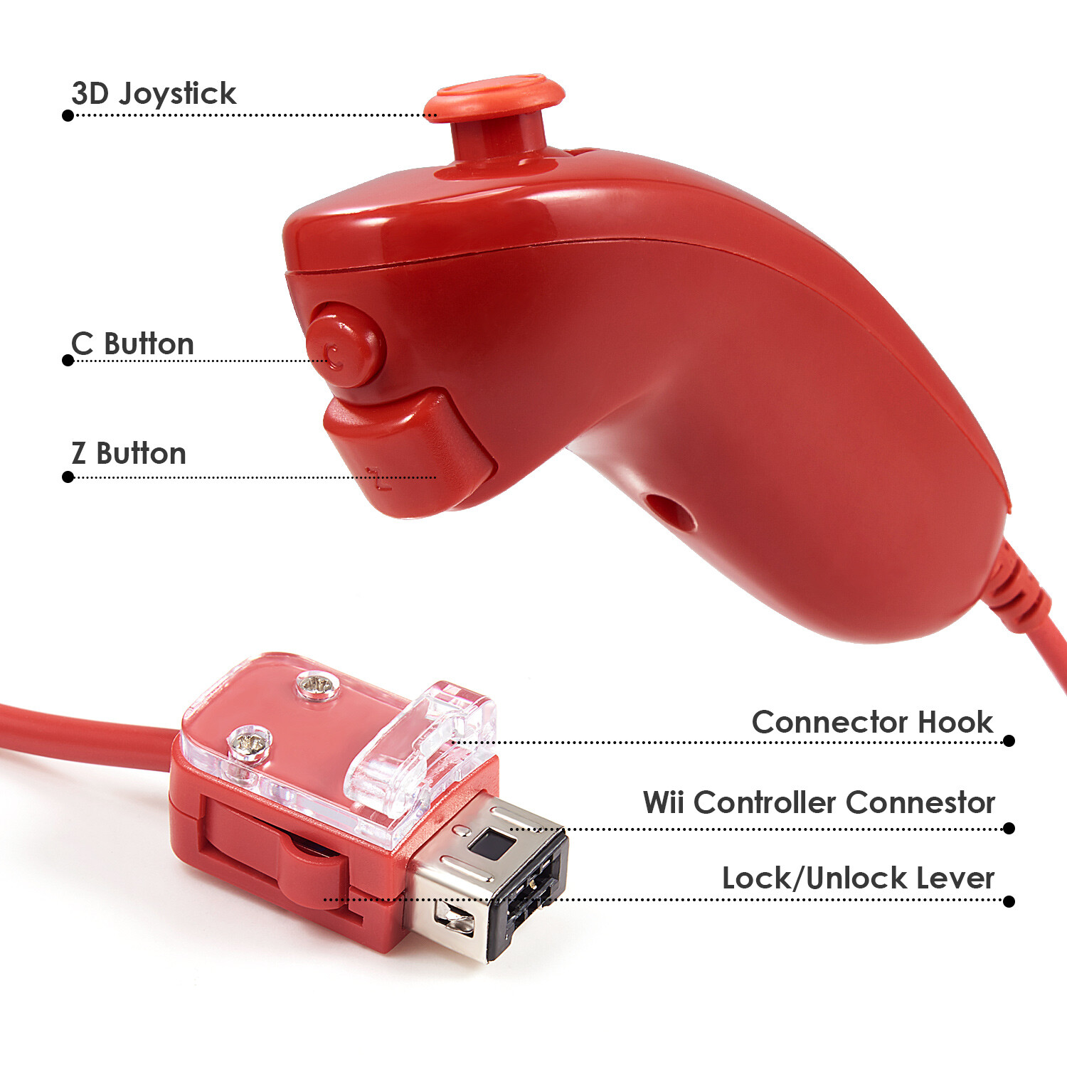 Built in Motion Plus Wii Remote & Nunchuck Controller Sets For Wii Wi U Console