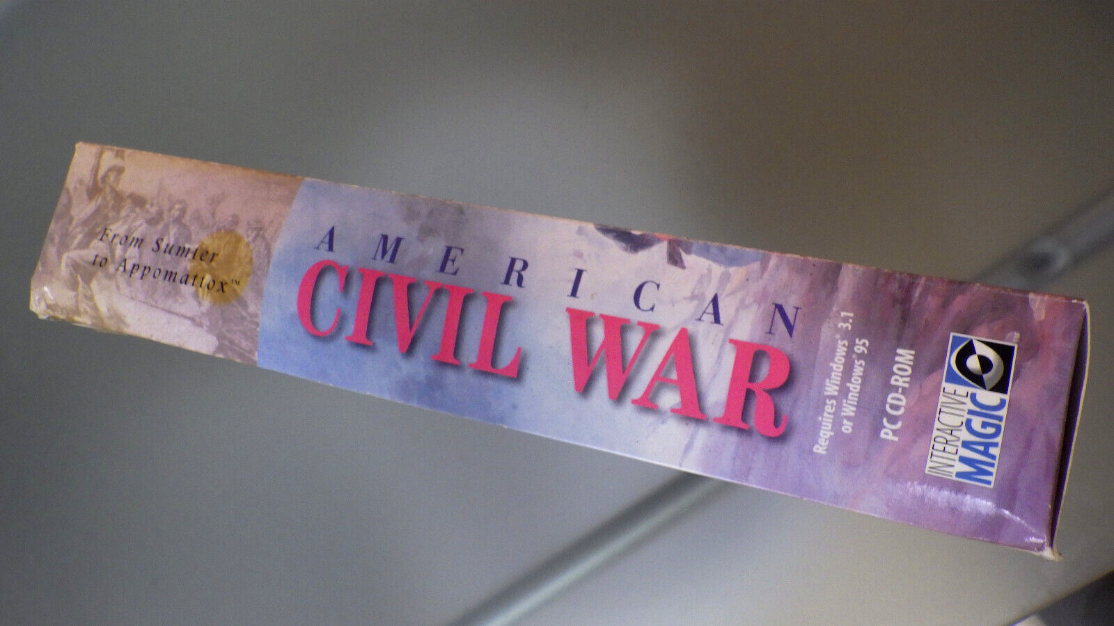 Vtg 1997 Video PC Game AMERICAN CIVIL WAR Big Box Interactive Magic CD-ROM *CIB