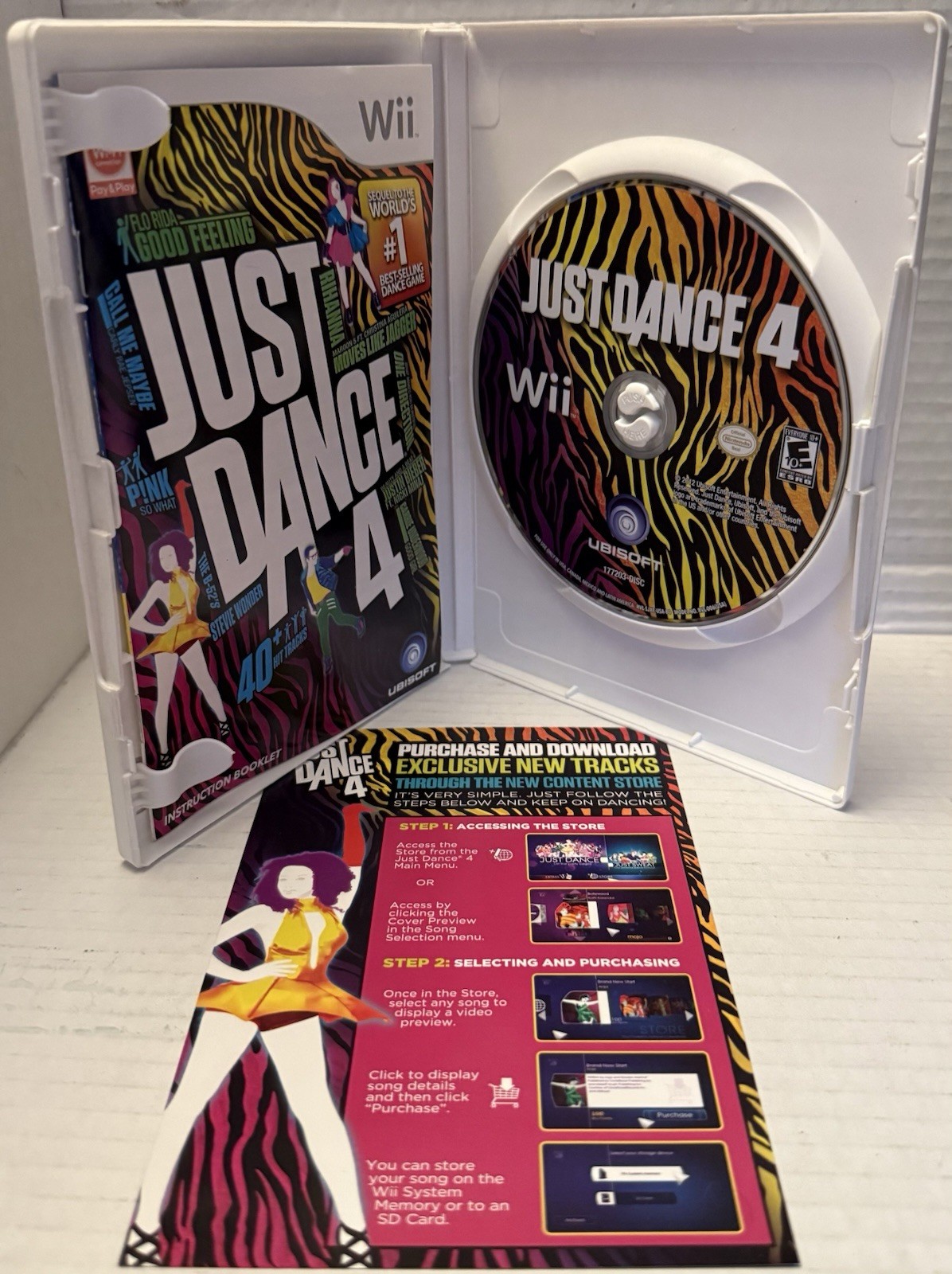 Just Dance 4 (Nintendo Wii, 2012) Complete, CIB – Tested