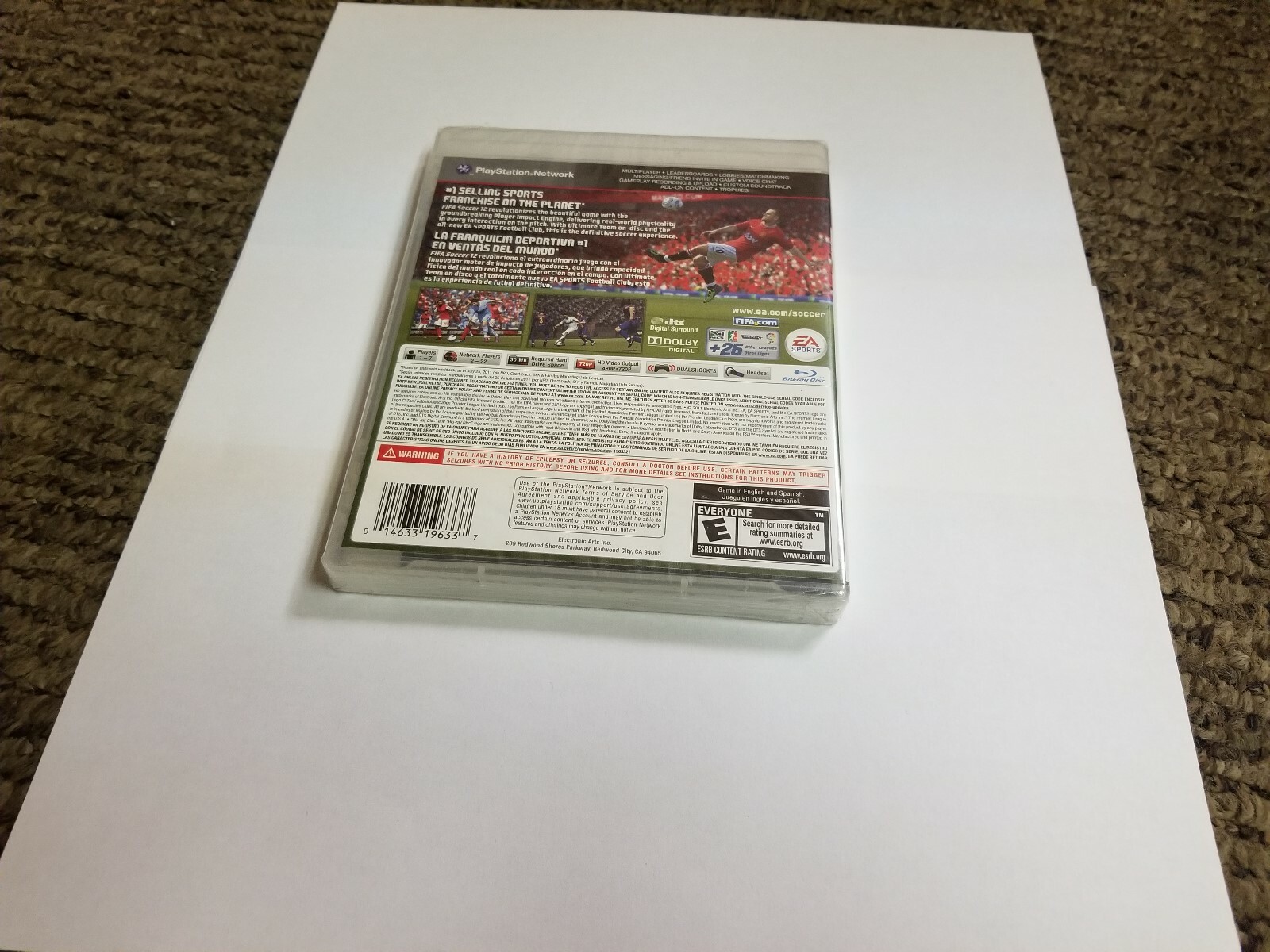 FIFA Soccer 12 Sony PlayStation 3 ps3 new