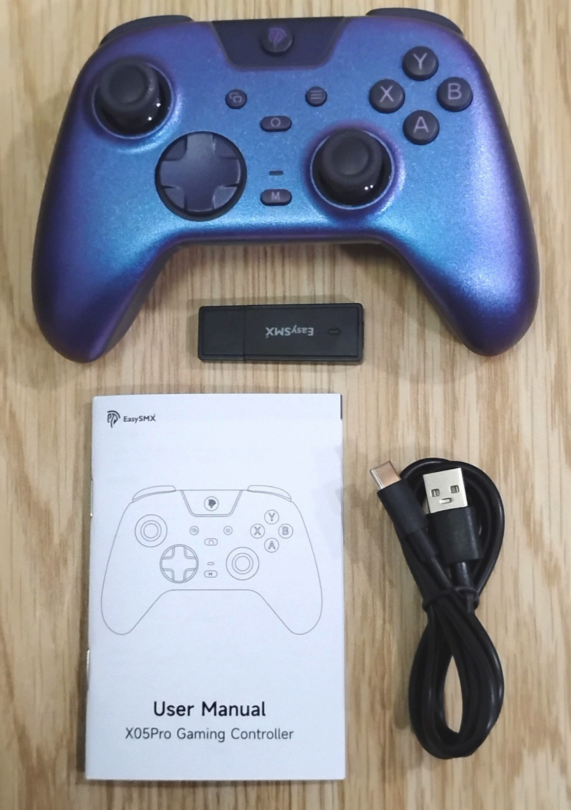 EasySMX X05Pro Wireless Gaming Controller for PC, Switch 1/2, Android – Purple