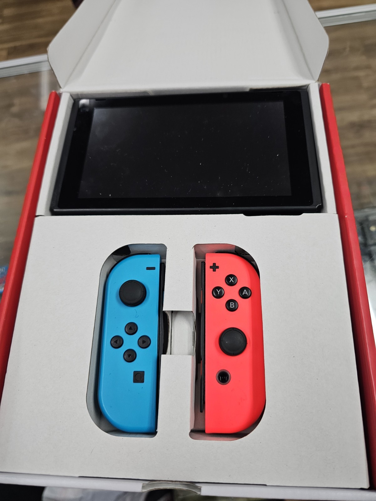 Nintendo Switch Console Bundle Neon Red/Blue Joy-Con Dock HDMI Wi-Fi
