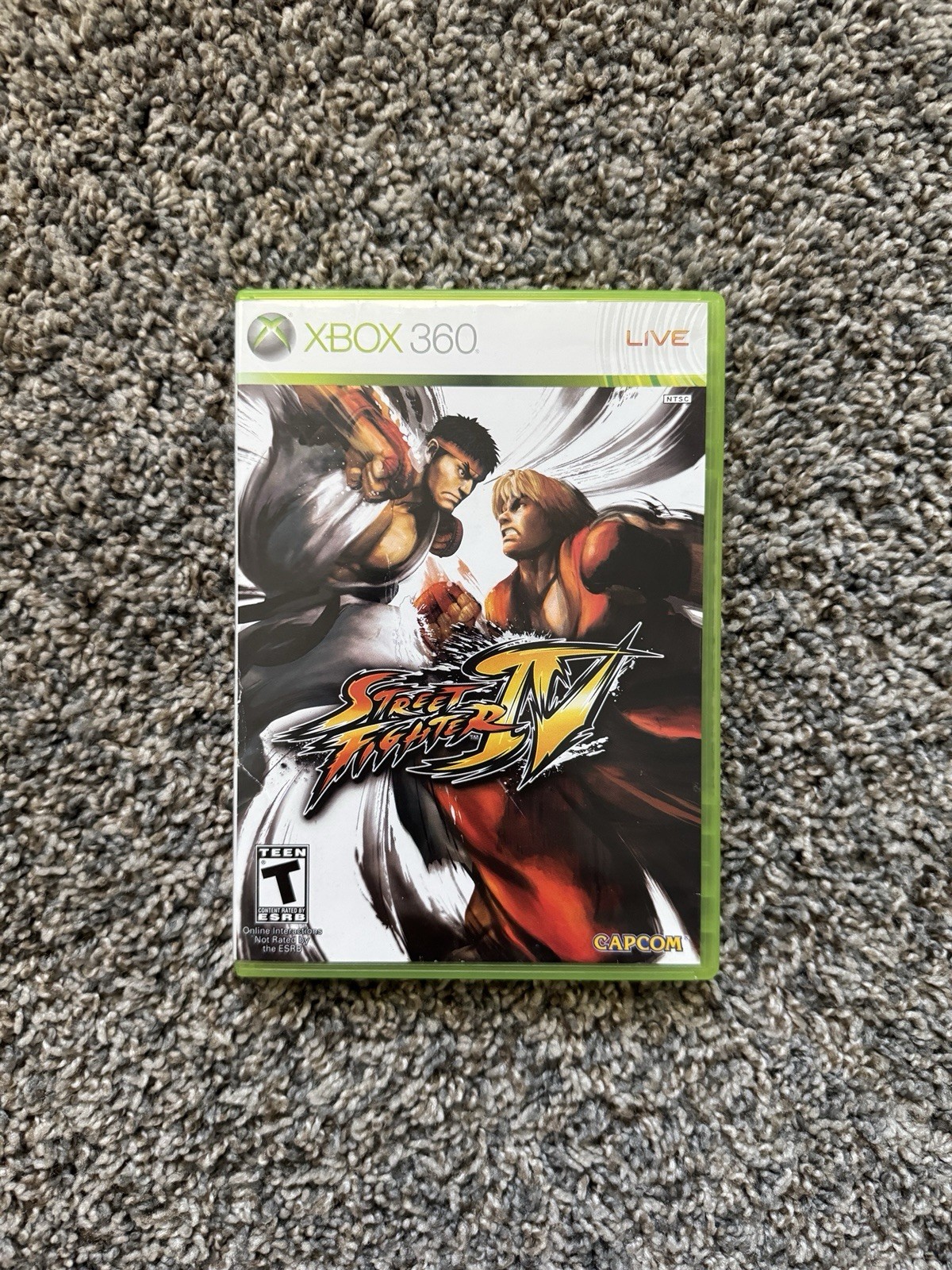 Street Fighter IV SF4 Xbox 360 w/ Case Tested Xbox One Series X 2 Player Capcom