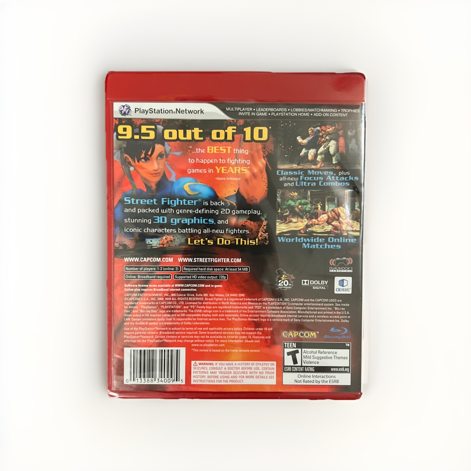 Street Fighter IV (Sony PlayStation 3 PS3, 2009) Brand New Factory Sealed