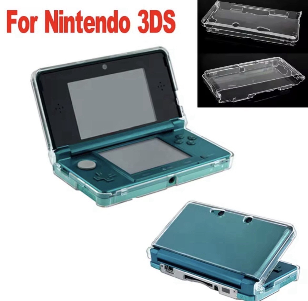 Ultra Clear Hard Protective Case for Nintendo 3DS Crystal Snap-On Shell Cover