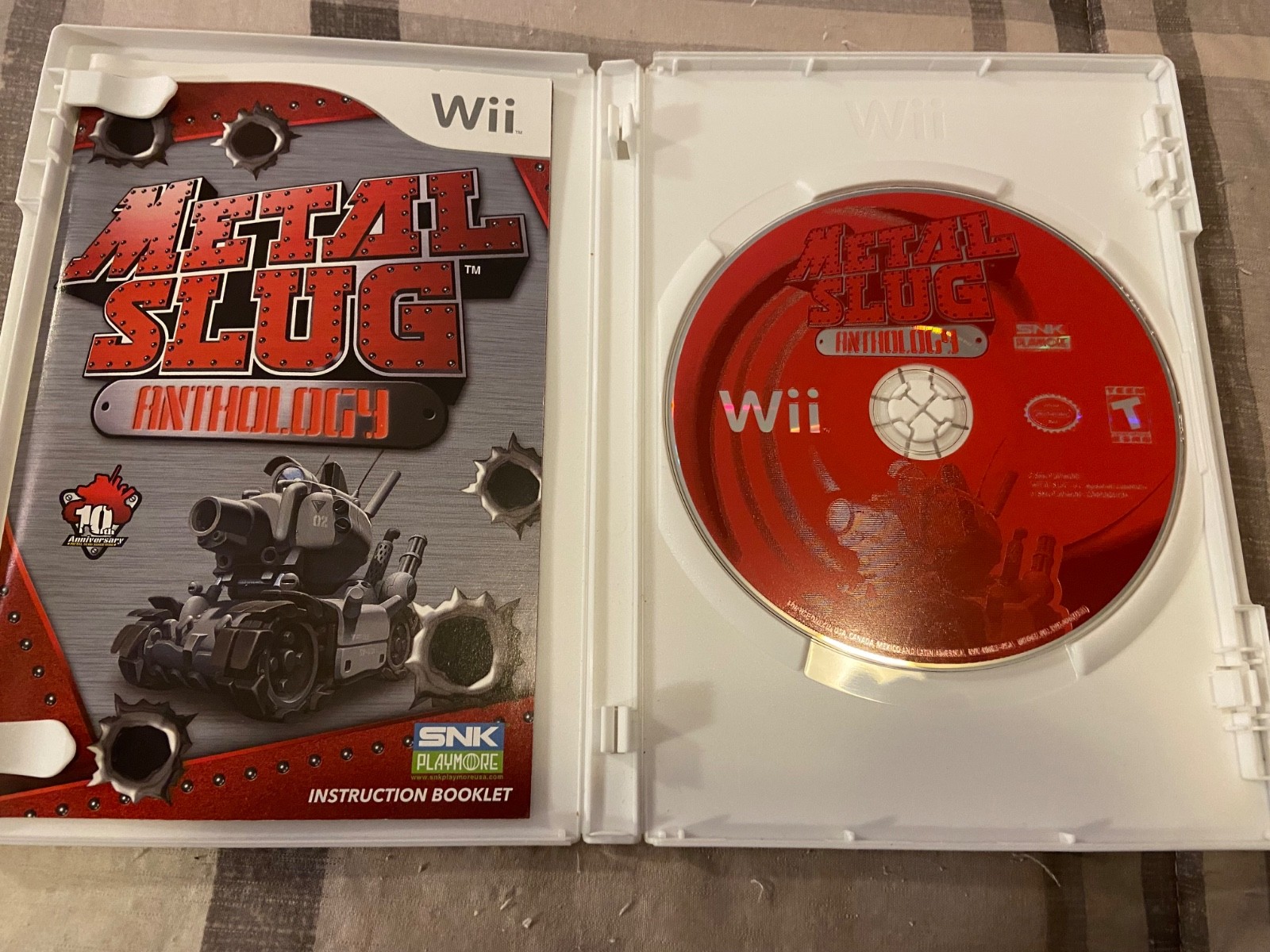 Nintendo Wii Lot(Klonoa CIB, Metal Slug Anthology CIB,Mario Galaxy 2 no book)