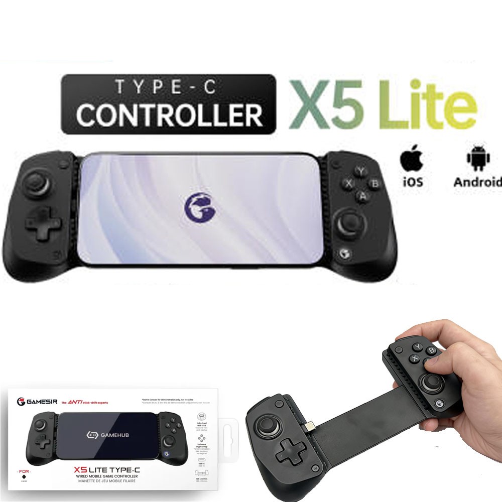 2PC GameSir X5 Lite Type-C Wired Mobile Game Controller for Android iPhone USB-C