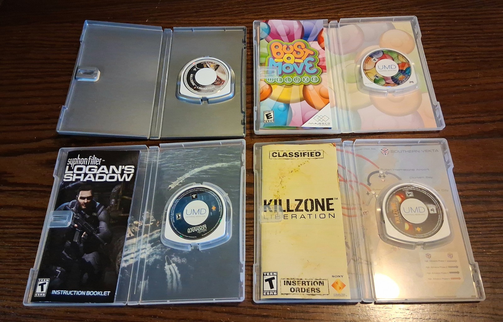 PSP UMD Game/Movie/Music Lot+ Extras RPG Racing Puzzle Arcade See Pics/Descript