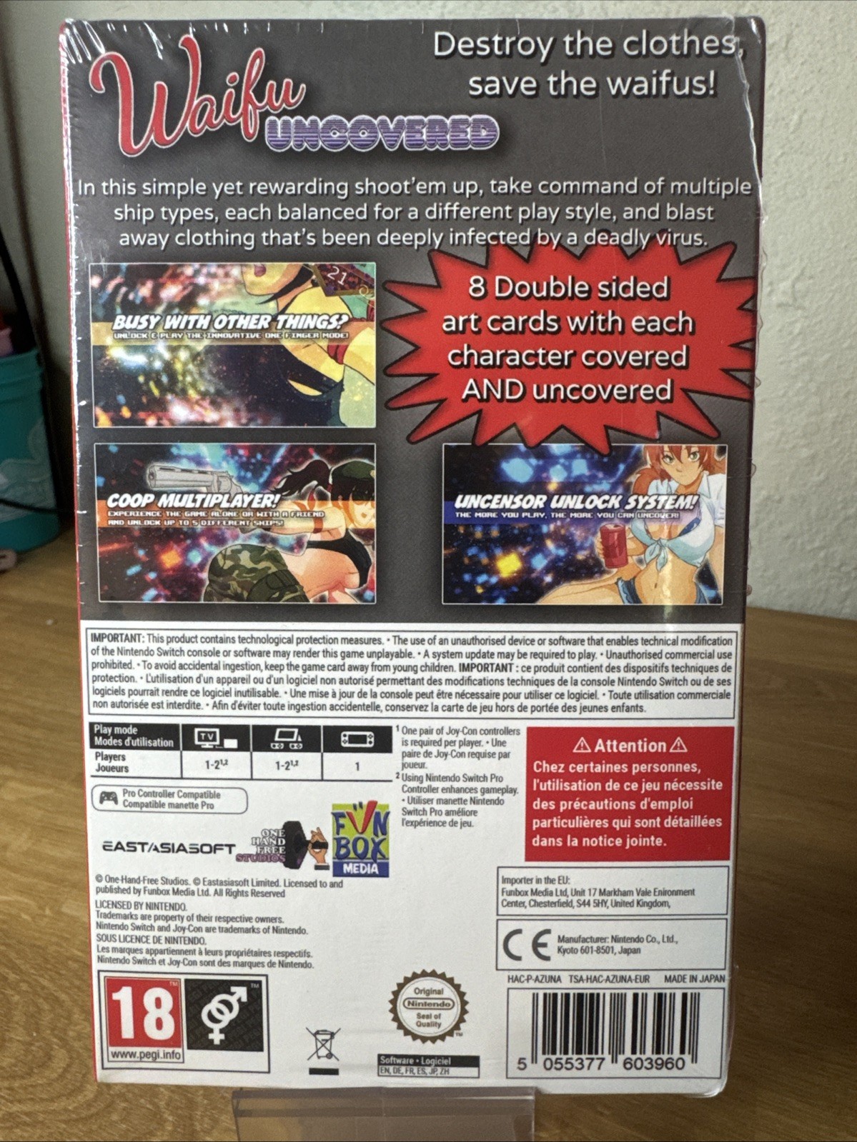 Waifu Uncovered Nintendo Switch PAL Region Free New & Sealed