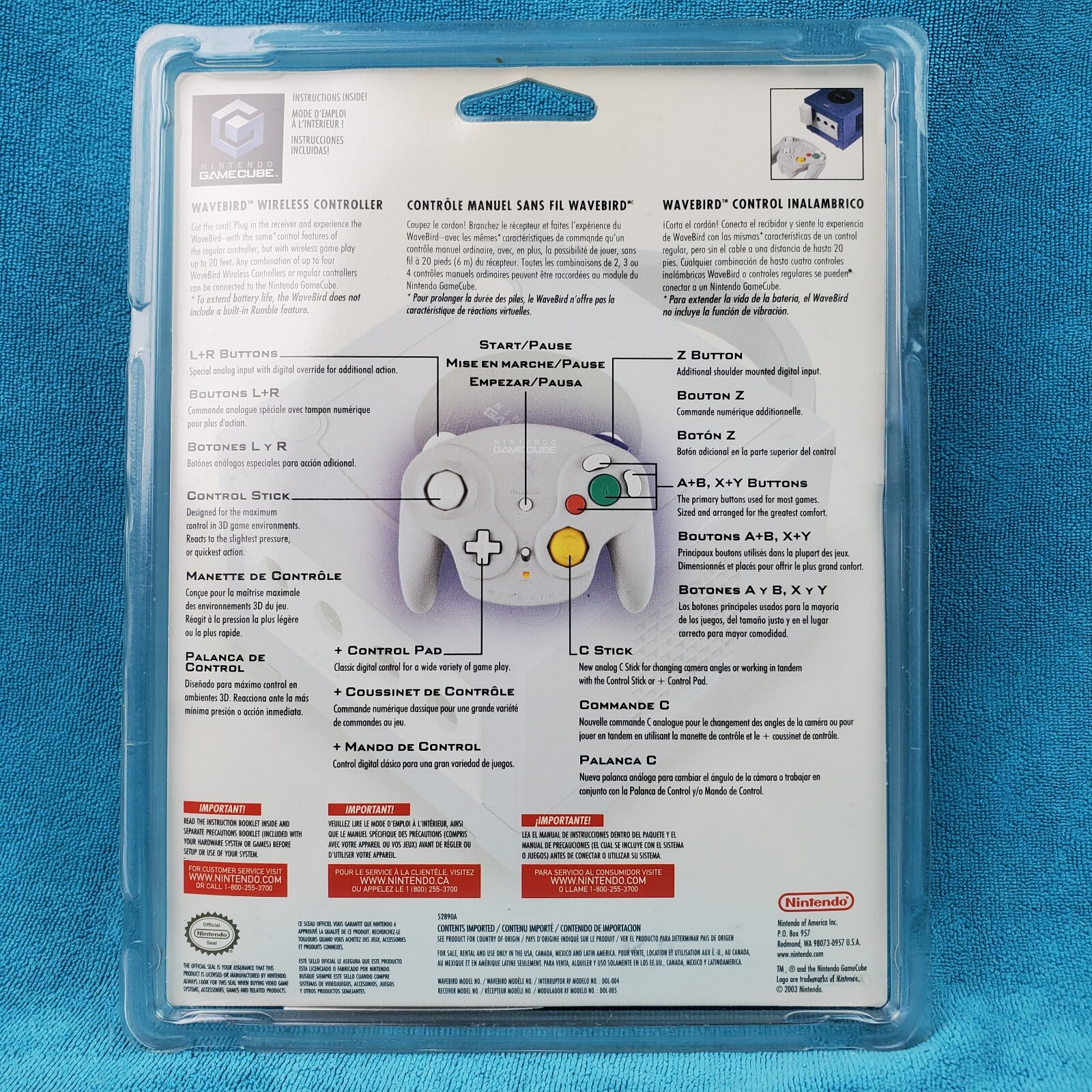 Nintendo Wavebird wireless (DOLABPL) Gamepad Brand new!