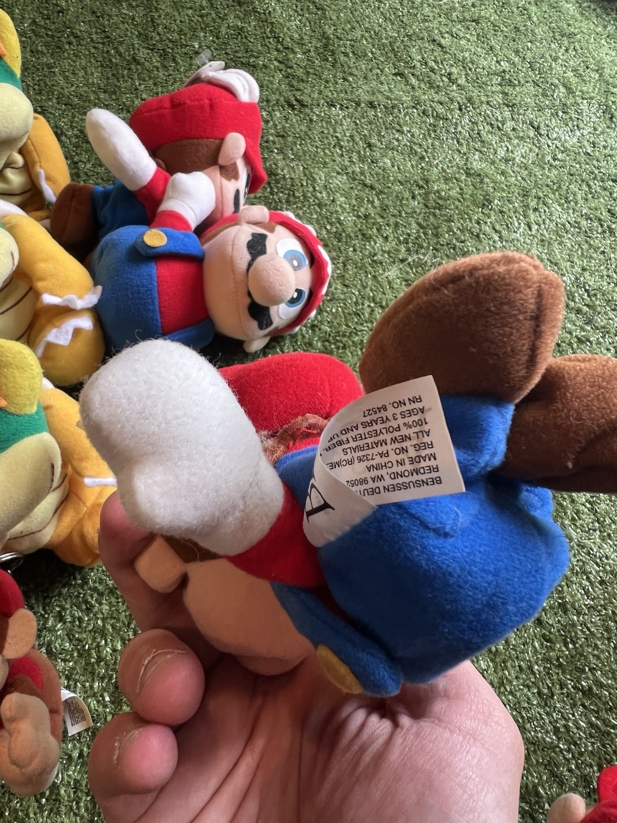 13 1997 Nintendo 6″ Plush BDA BD&A Super Mario Yoshi N64 Video Game Bean Bag