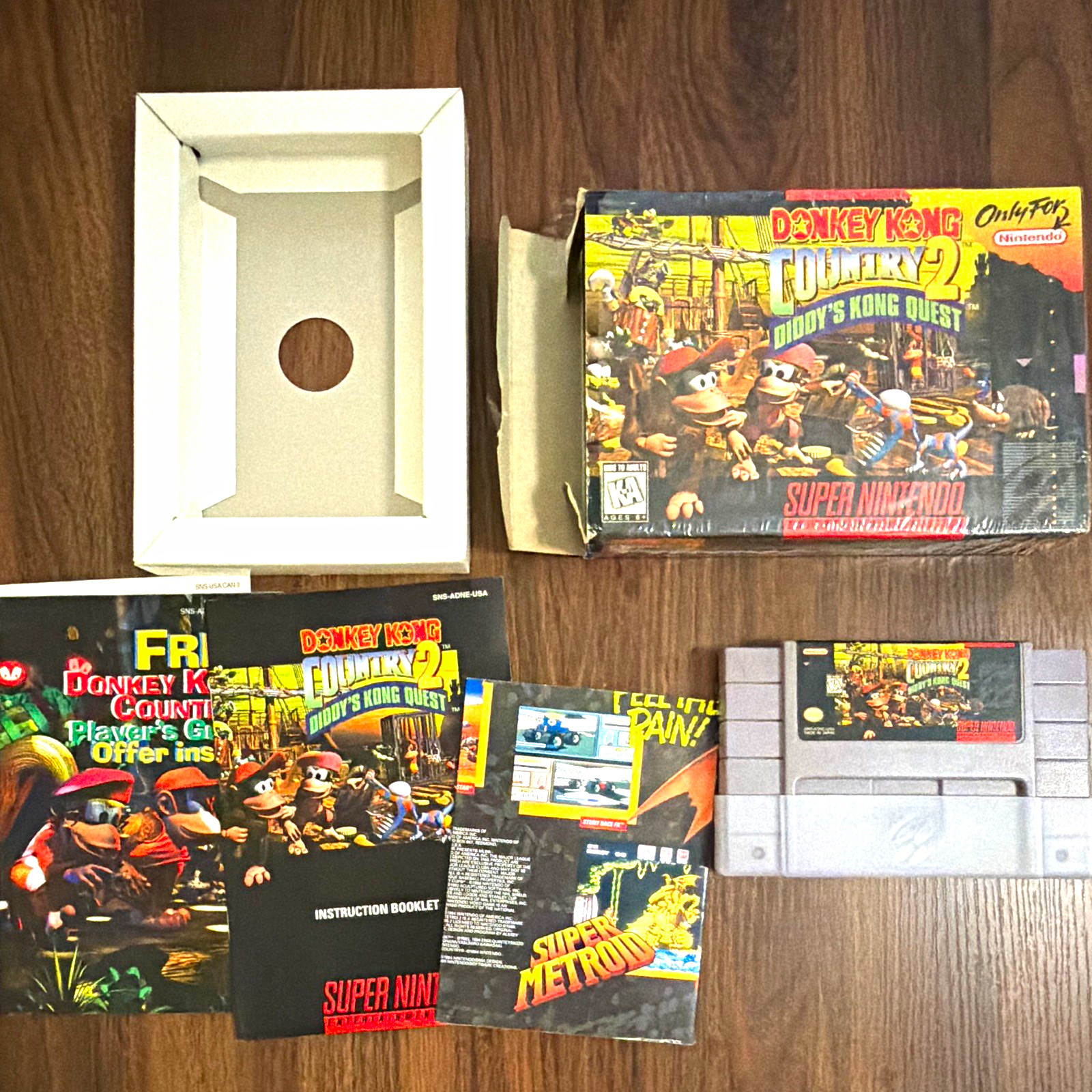 Nintendo Donkey Kong Country 2: Diddy’s Kong Quest…please READ DESCRIPTION!