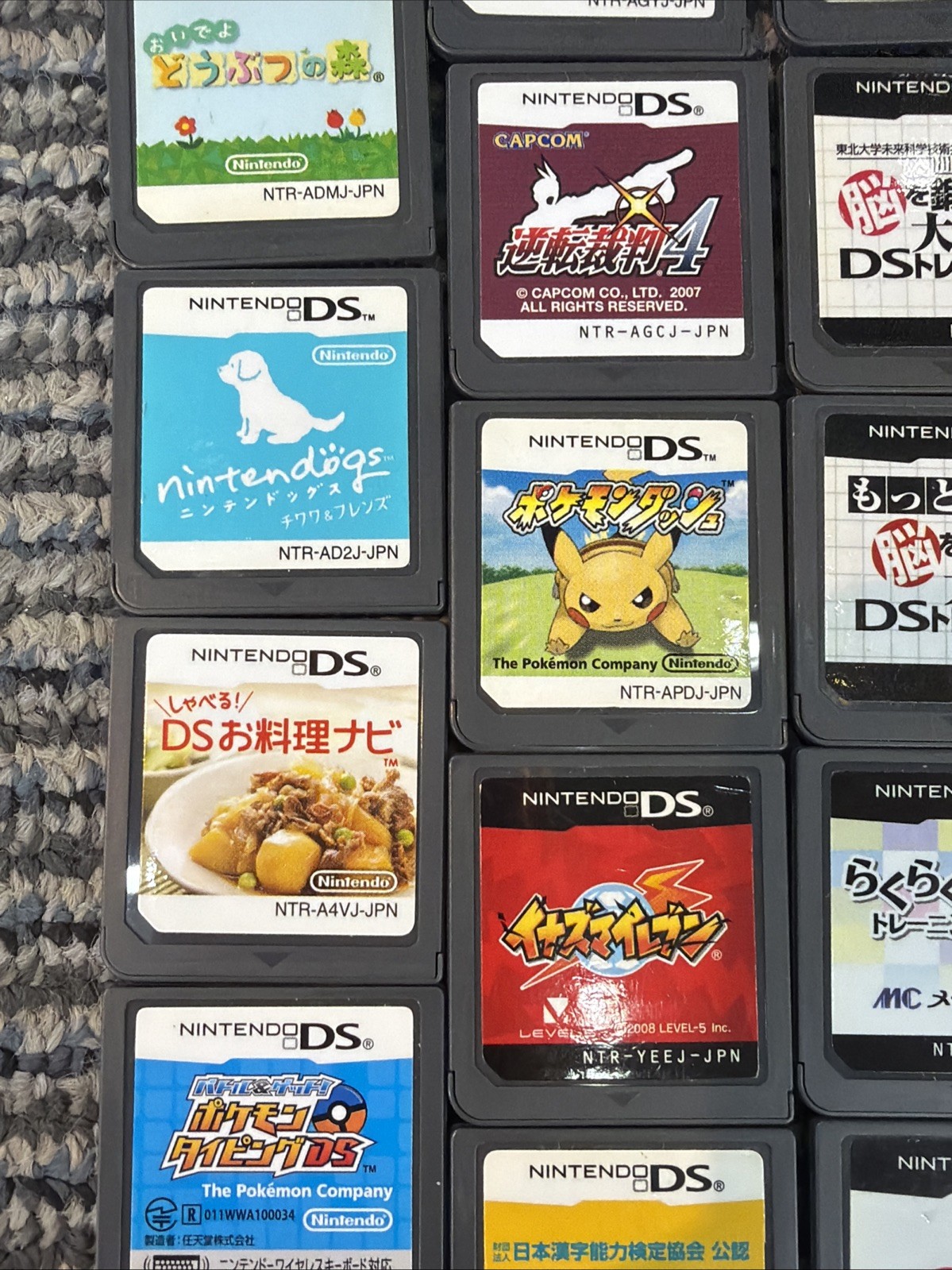 Lot Japanese Nintendo DS GBA GBC Lot Of 22 Ace Attorney Mario KH Pokemon Etc.