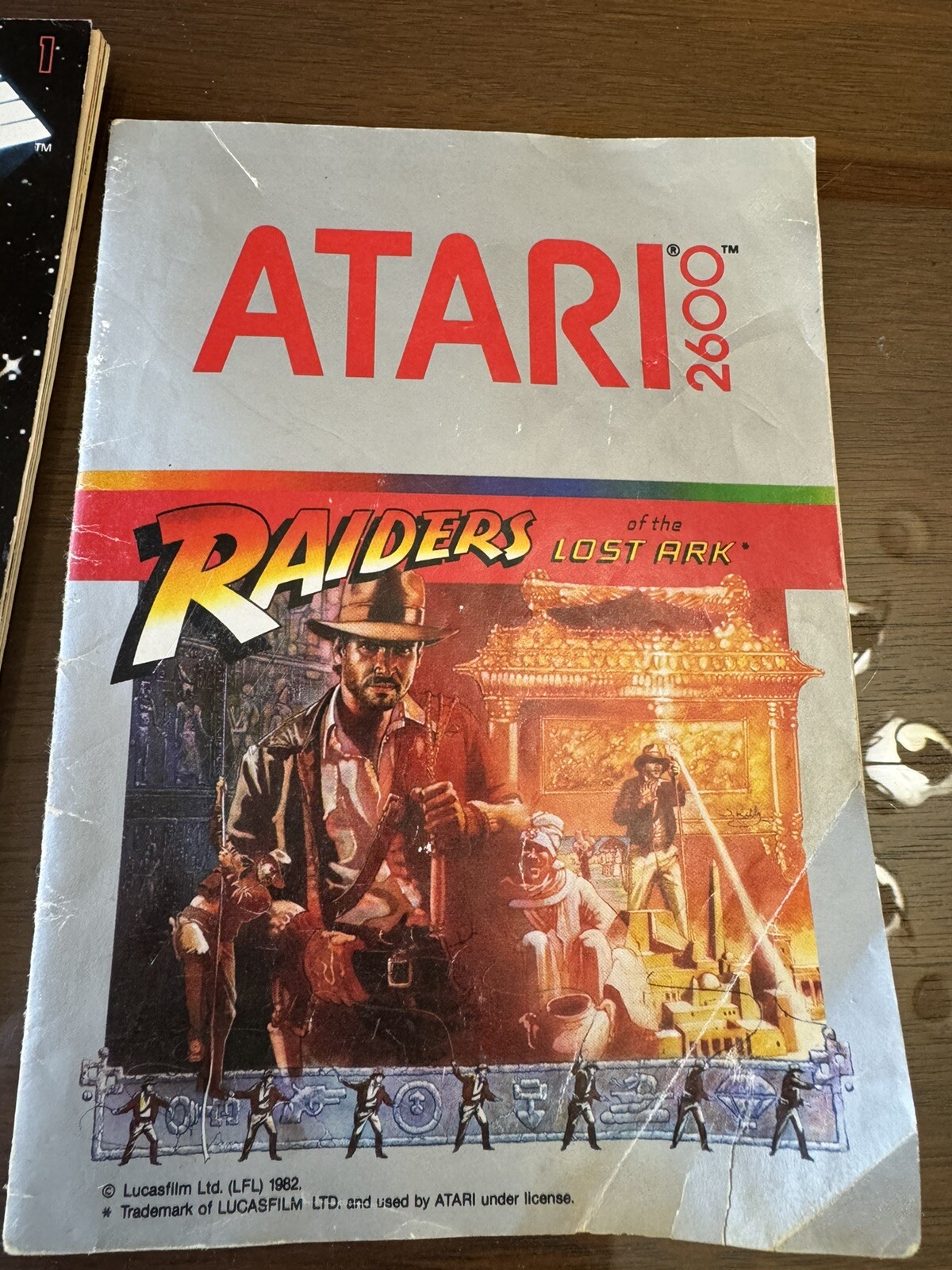 2 Vintage Atari manuals, Atari Force 1982 and Raiders of the Lost Ark 1982