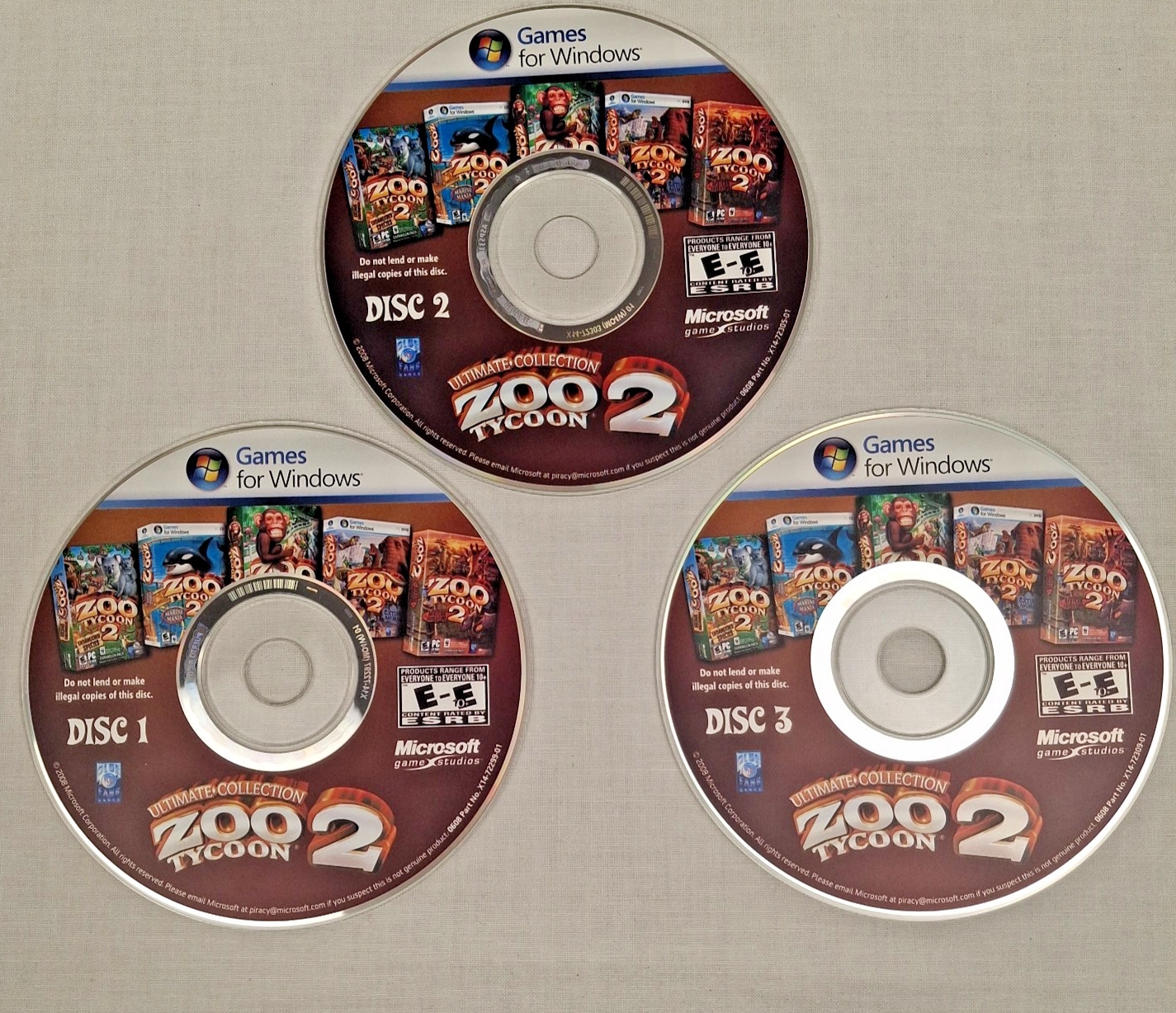 Zoo Tycoon 2: Ultimate Collection PC w/ Case Manual 3 Discs Expansion Pack