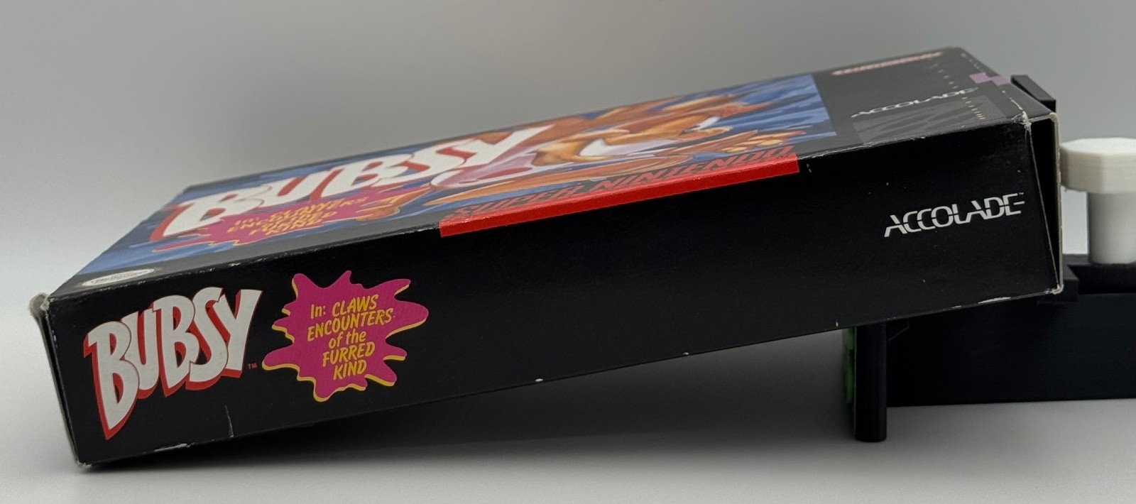 Super Nintento SNES Bubsy, Game, Box, Instructions, Verified Working