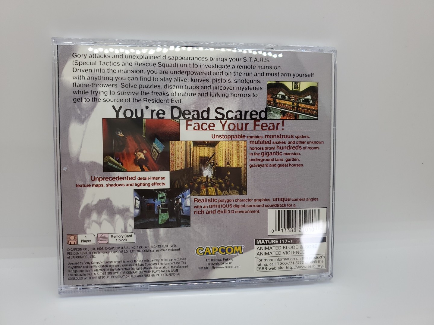 Resident Evil (Sony PlayStation 1 PS1) Black Label | CIB Complete W/ Manual