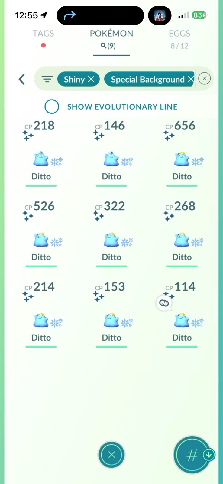 Pokémon PTC GO | LVL 70 |113✨|10.3☄️ Charcadet, Bg Ditto X 9