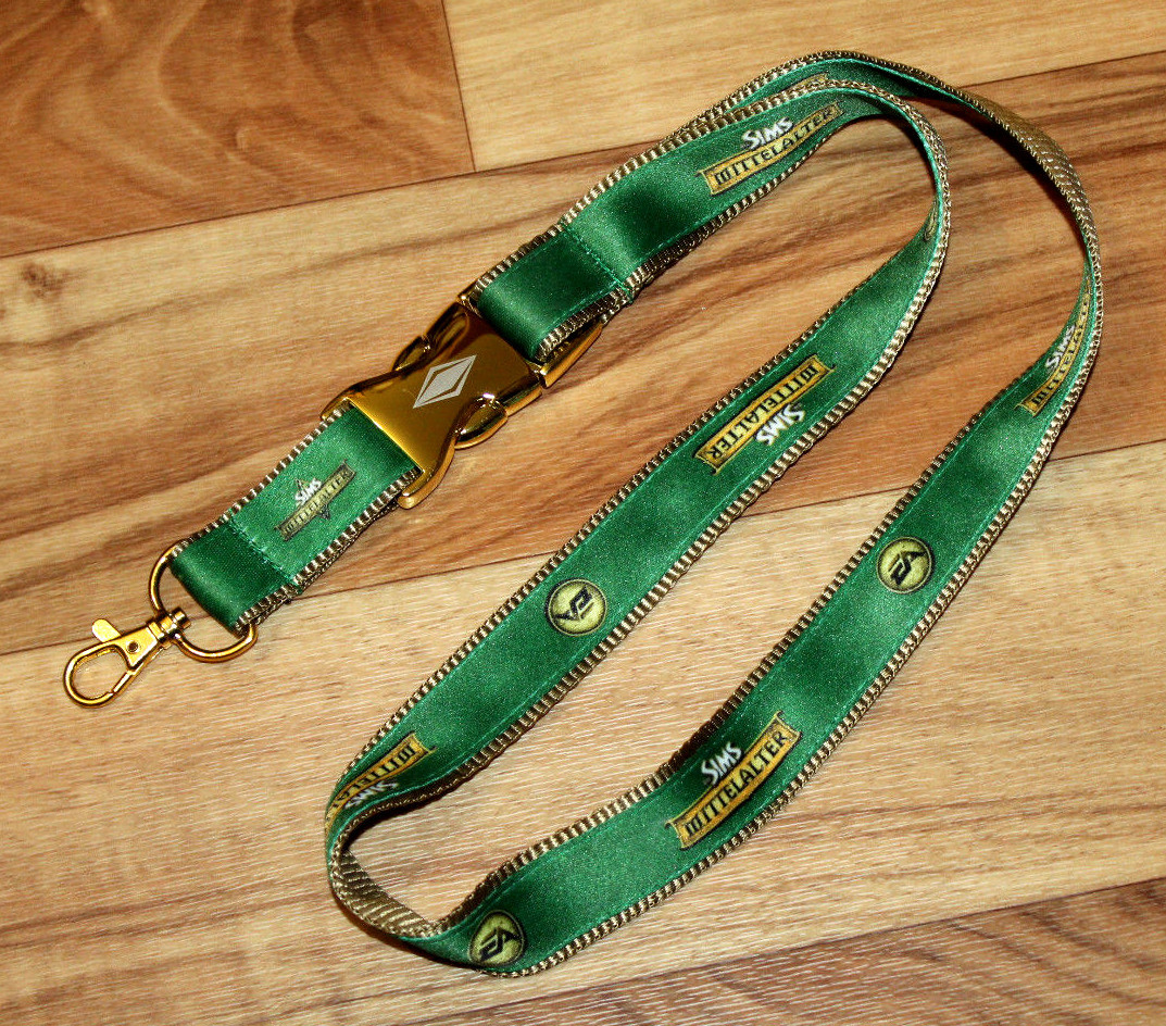 The Sims Medieval “Die Sims Mittelalter” very rare promo Lanyard / Key Holder