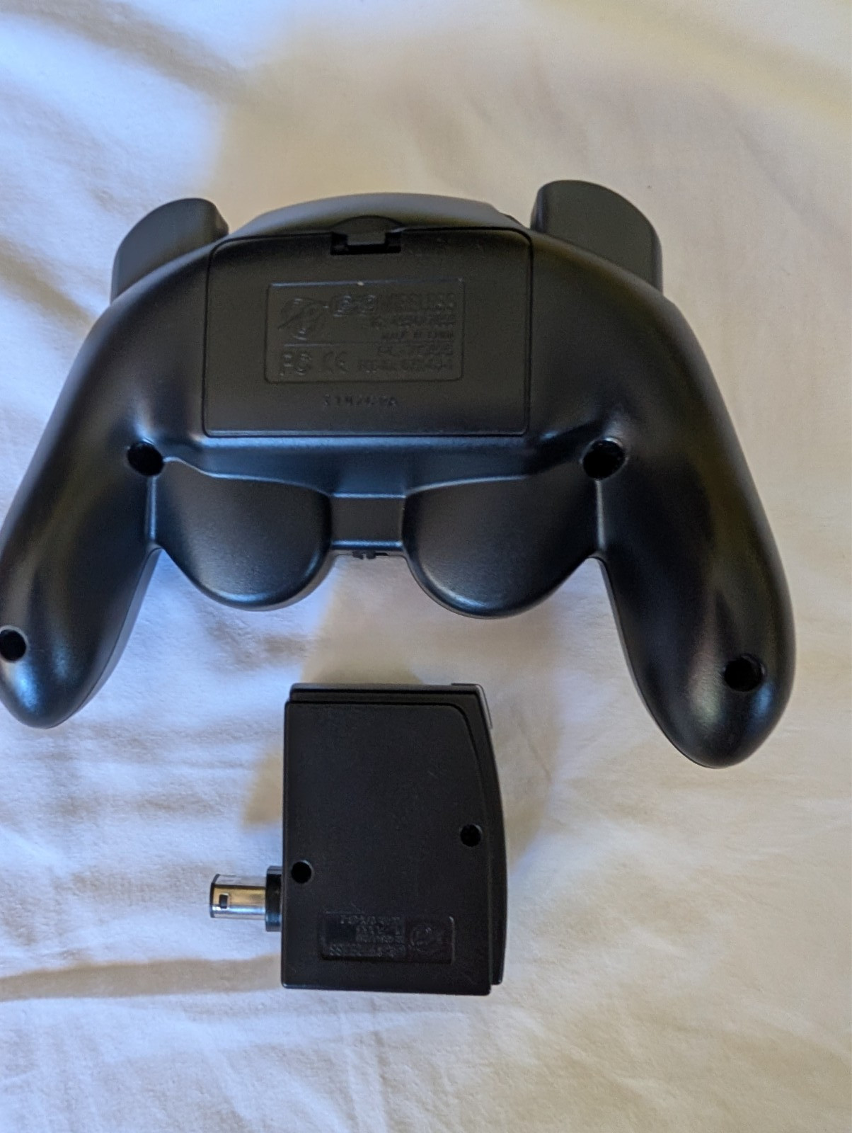 Nintendo Gamecube Black Pelican Controller with Receiver TESTED