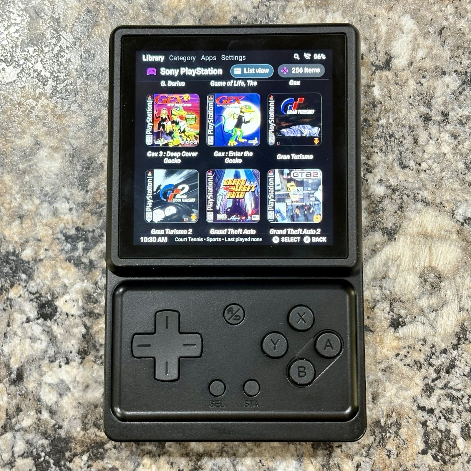 Anbernic RG Rotate, Retro Gaming Handheld, 128GB Card, Loaded Ready To Play