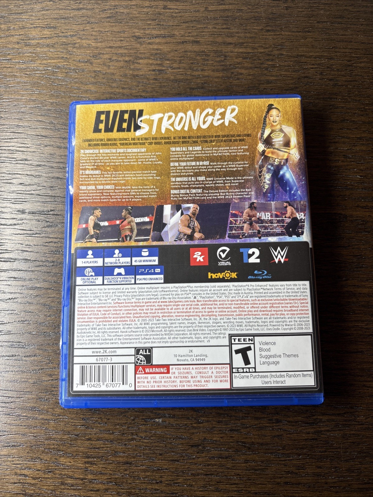 WWE 2K23 Deluxe Edition (Sony PlayStation 4, 2022) Used Complete and Tested G