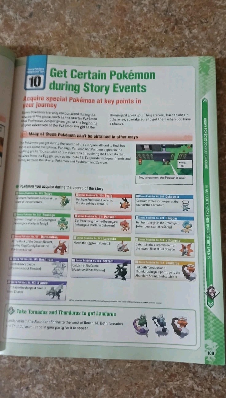 Pokemon Black & White The Official Unova Pokedex & Guide Volume 2 Book No Poster