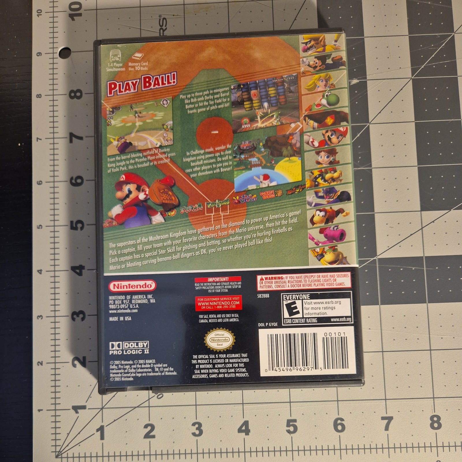 Mario Superstar Baseball (Nintendo GameCube, 2005) Tested. No Manual.