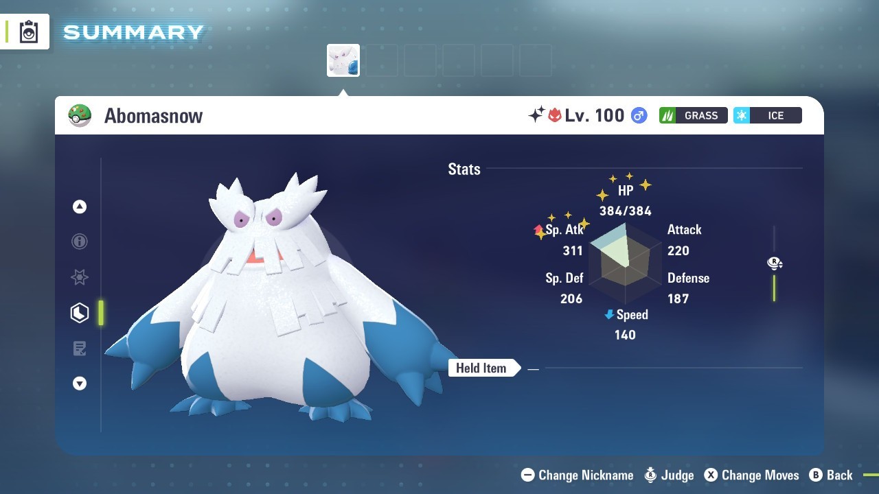 🌟6 IVs Shiny Alpha Battle Ready Abomasnow | Pokémon Legends: Z-A🌟