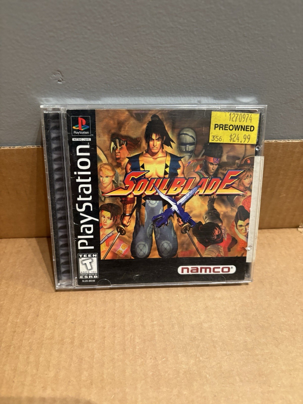 Namco Soul Blade Sony PlayStation 1 Game, Multiplayer, Manual Included, 1996