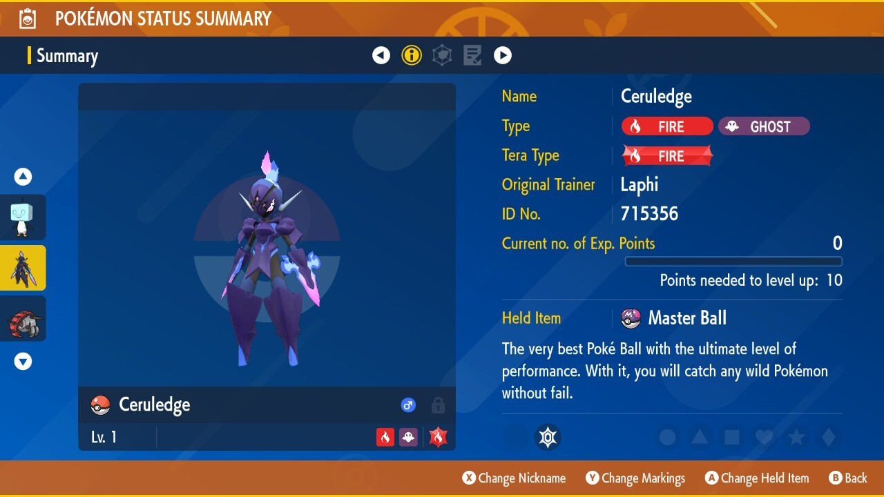 Non-Shiny Ceruledge & Armarouge 6IV Bundle Regular Pokemon Scarlet Violet SV