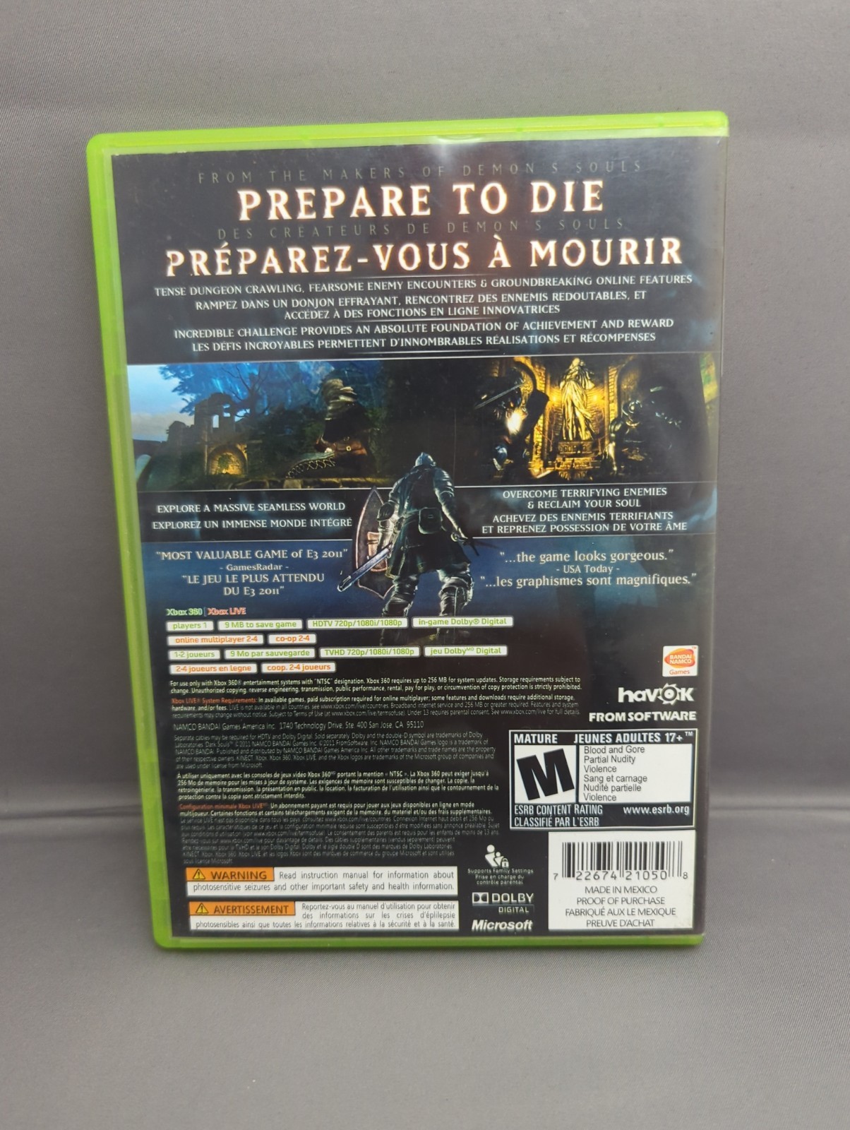 * Dark Souls Limited Edition Steelbook (Microsoft Xbox 360) Complete CIB