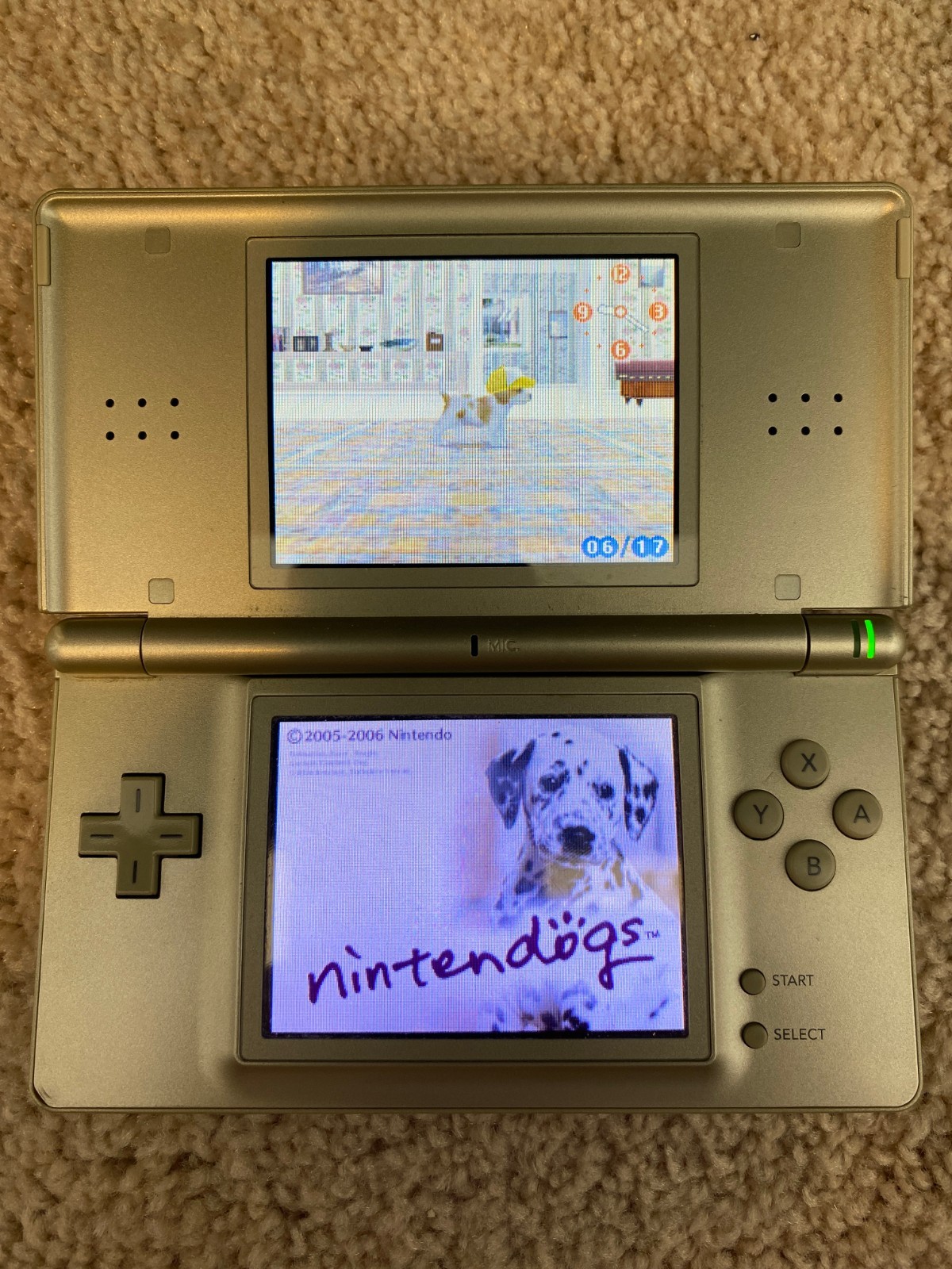 Authentic Nintendogs Lot of 3 DS Games Dachshund Lab Dalmatian Tested Works