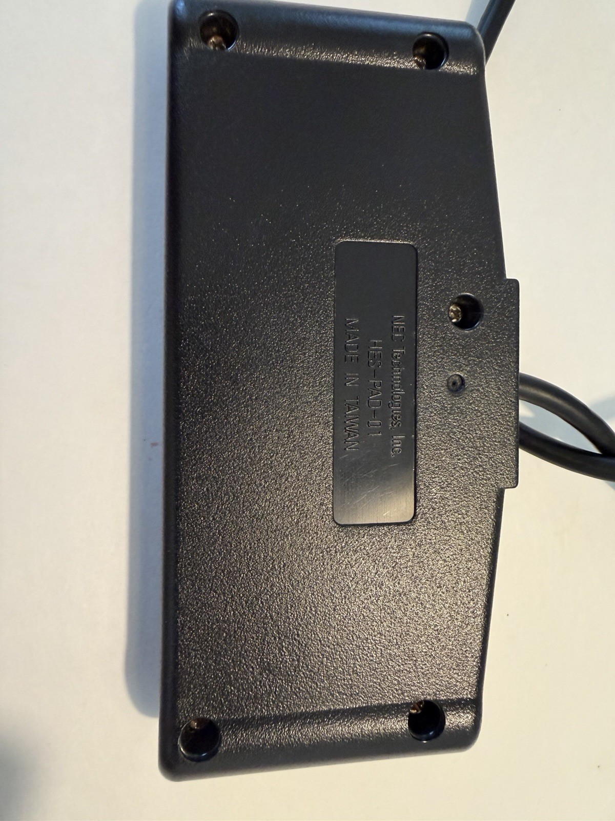 TurboGrafx-16 Black Console w/ TurboPad, Power, RF Switch, Manual – AV issue.