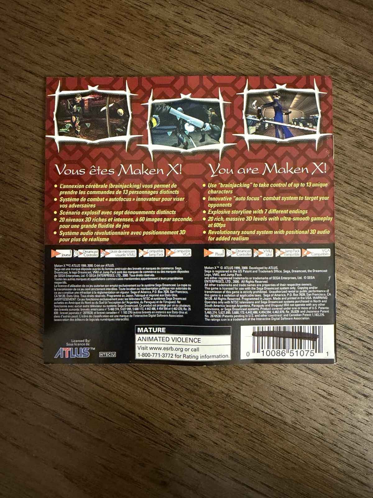 Maken x Sega Dreamcast – Manual Only