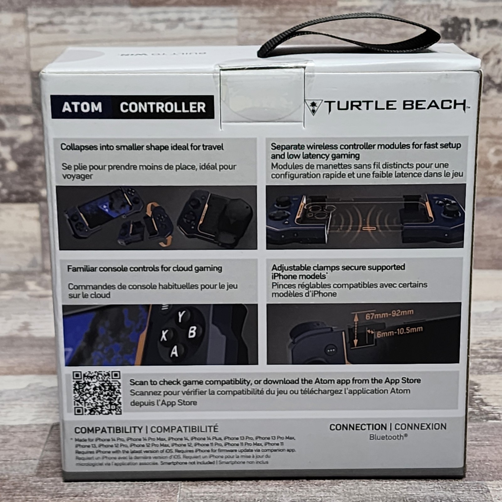 Turtle Beach Atom Mobile Gaming Controller Bluetooth iPhone Cloud – Cobalt Blue