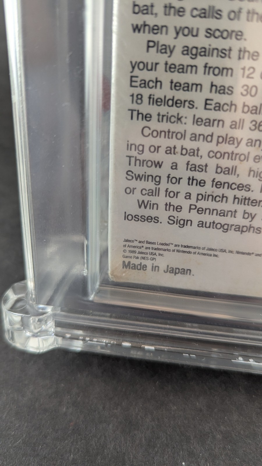 Bases Loaded Sealed NES / Nintendo WATA 6.5 Hole in Seal – RARE