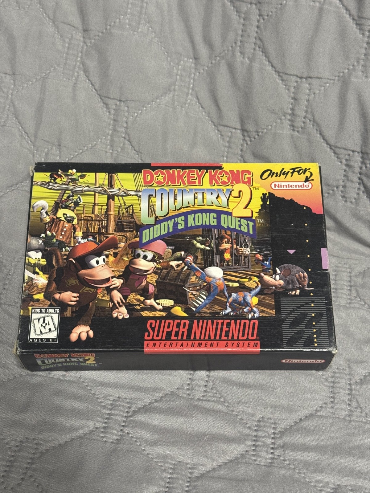 Donkey Kong Country 2 Diddy’s Quest Snes Box Only * Super Nintendo Original box