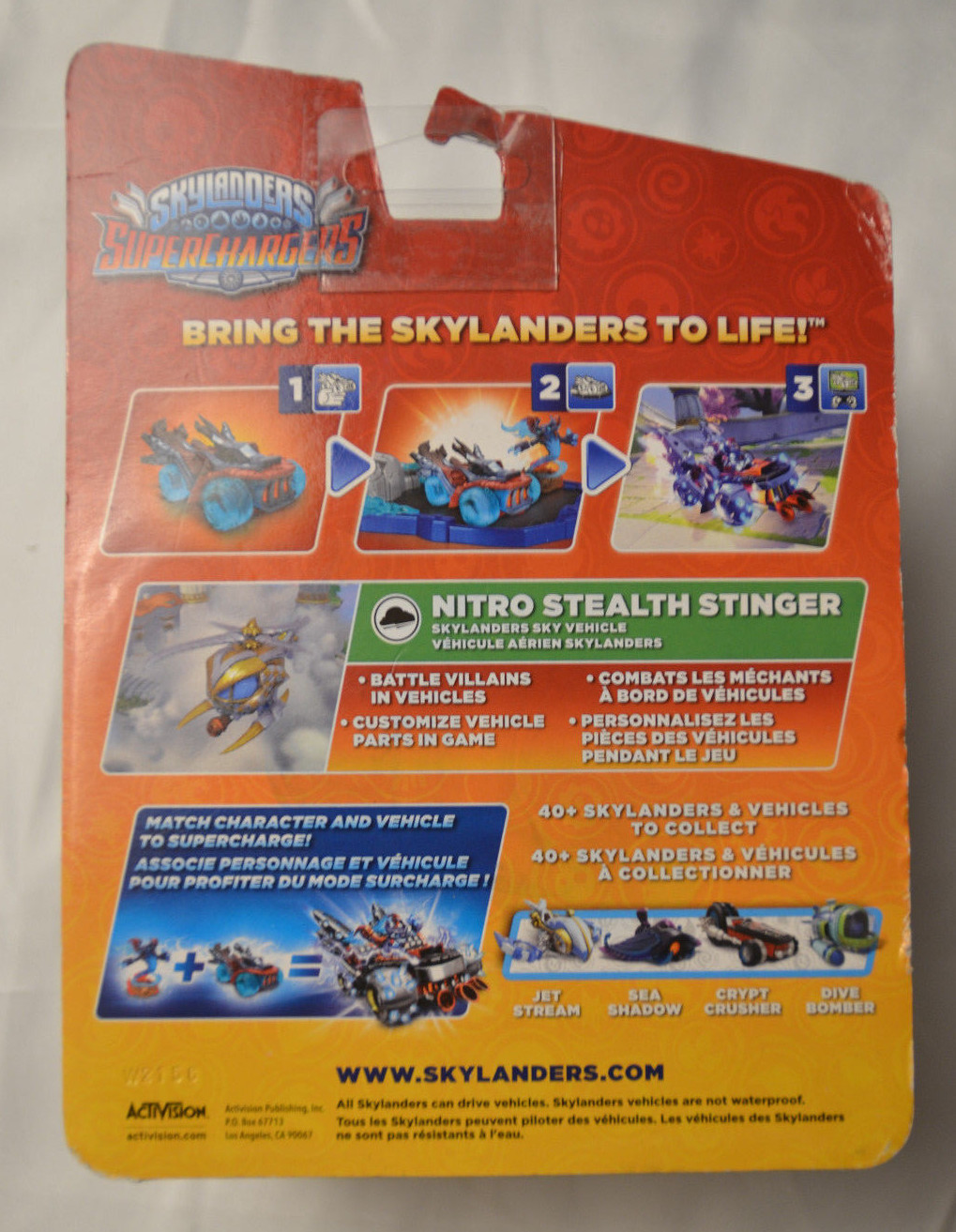 Skylanders SuperChargers Nitro Stealth Stinger Vehicle New Sealed