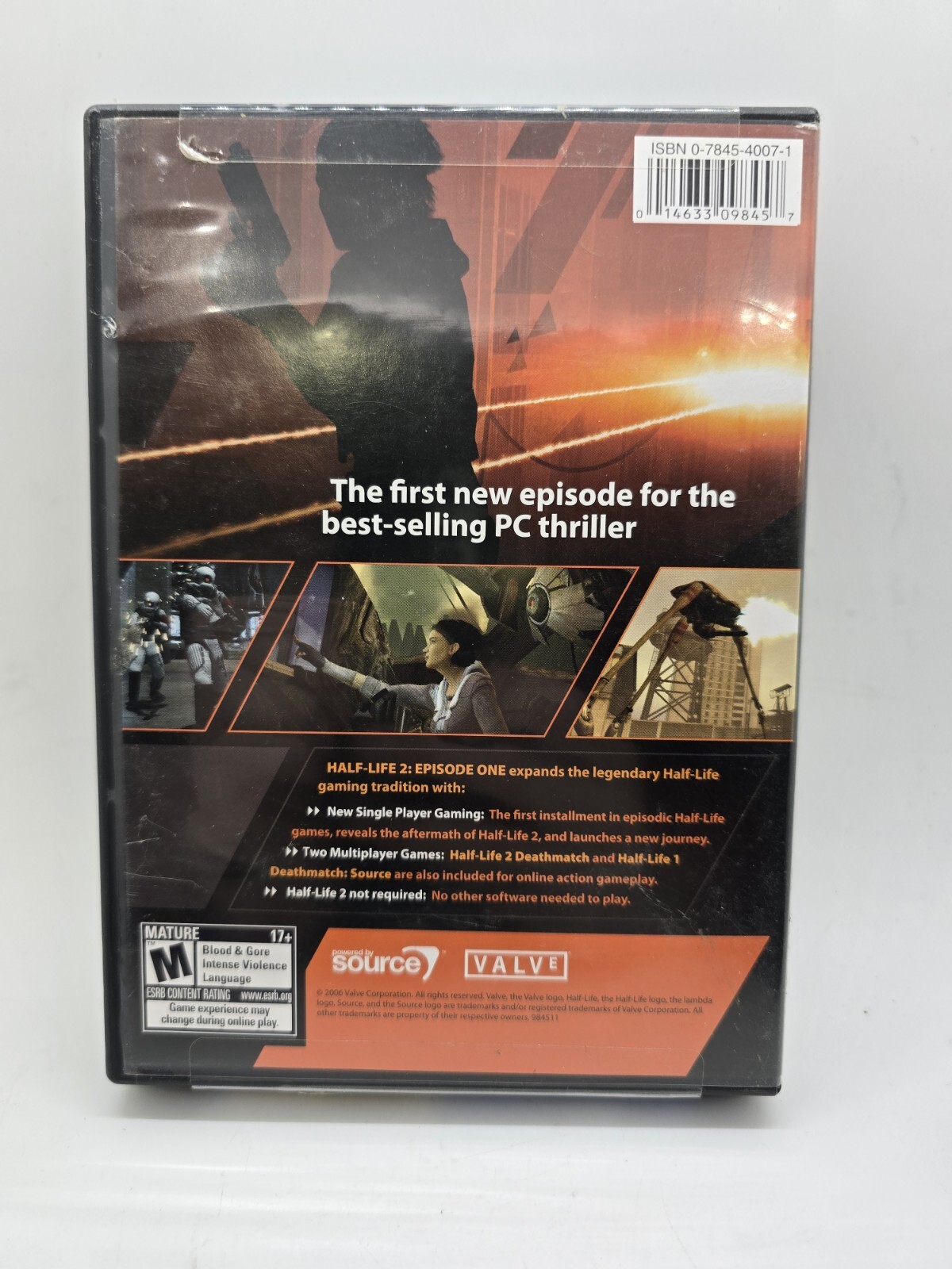 Half Life 2 Episode 1 PC DVD-ROM Game – CIB with Key Code